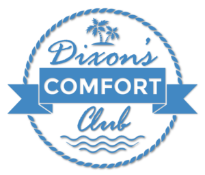 Dixon's Comfort Club Badge in blue